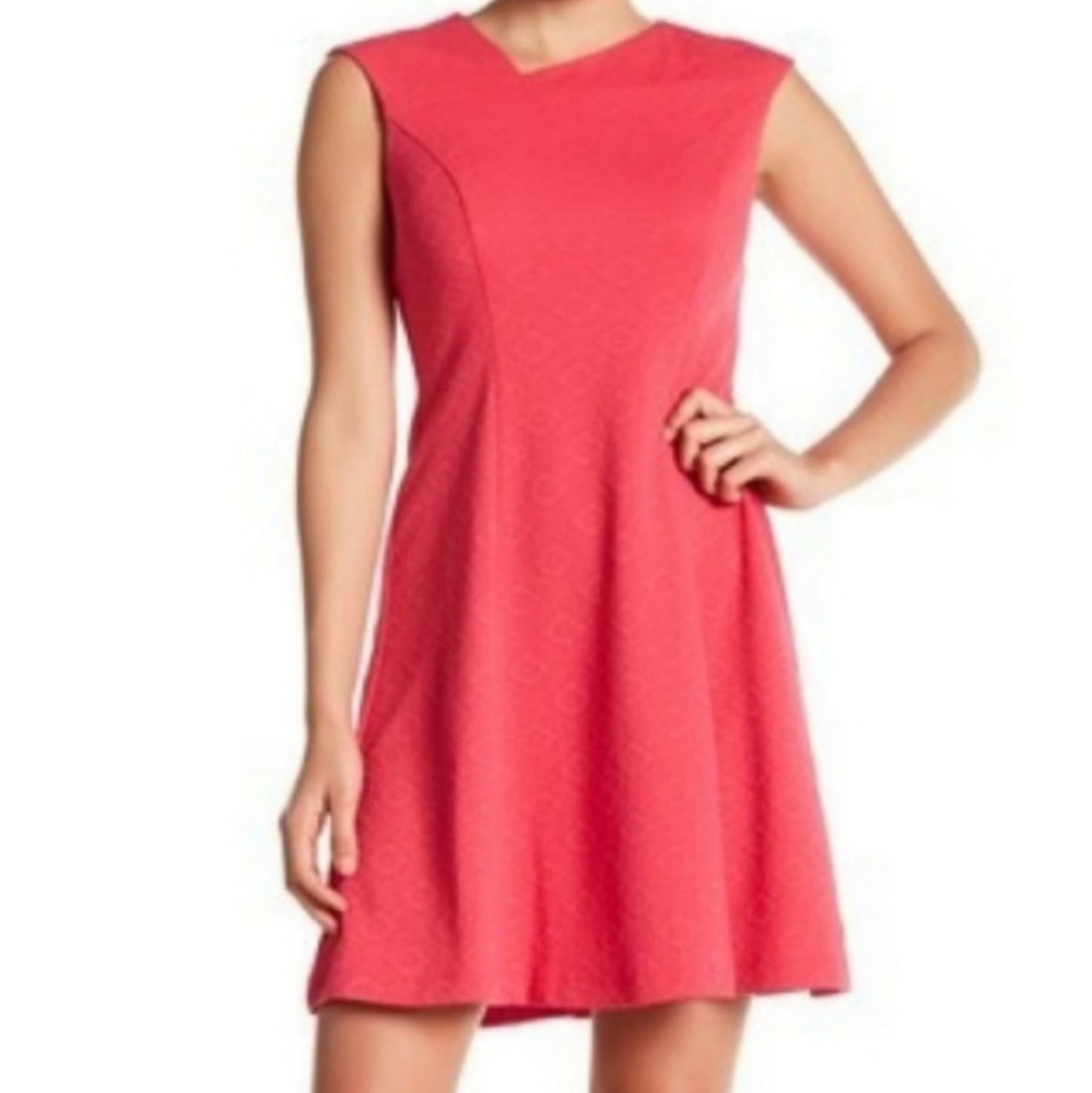 London Times Sleeveless Pink Floral Dress